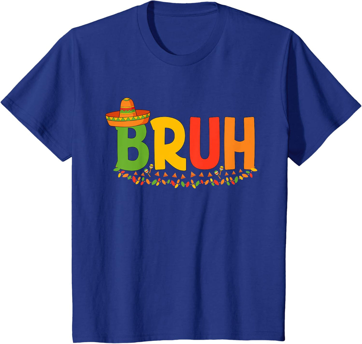 Bruh Cinco De Mayo Teens Boys Kids Cinco De Mayo T-Shirt - Royal Blue