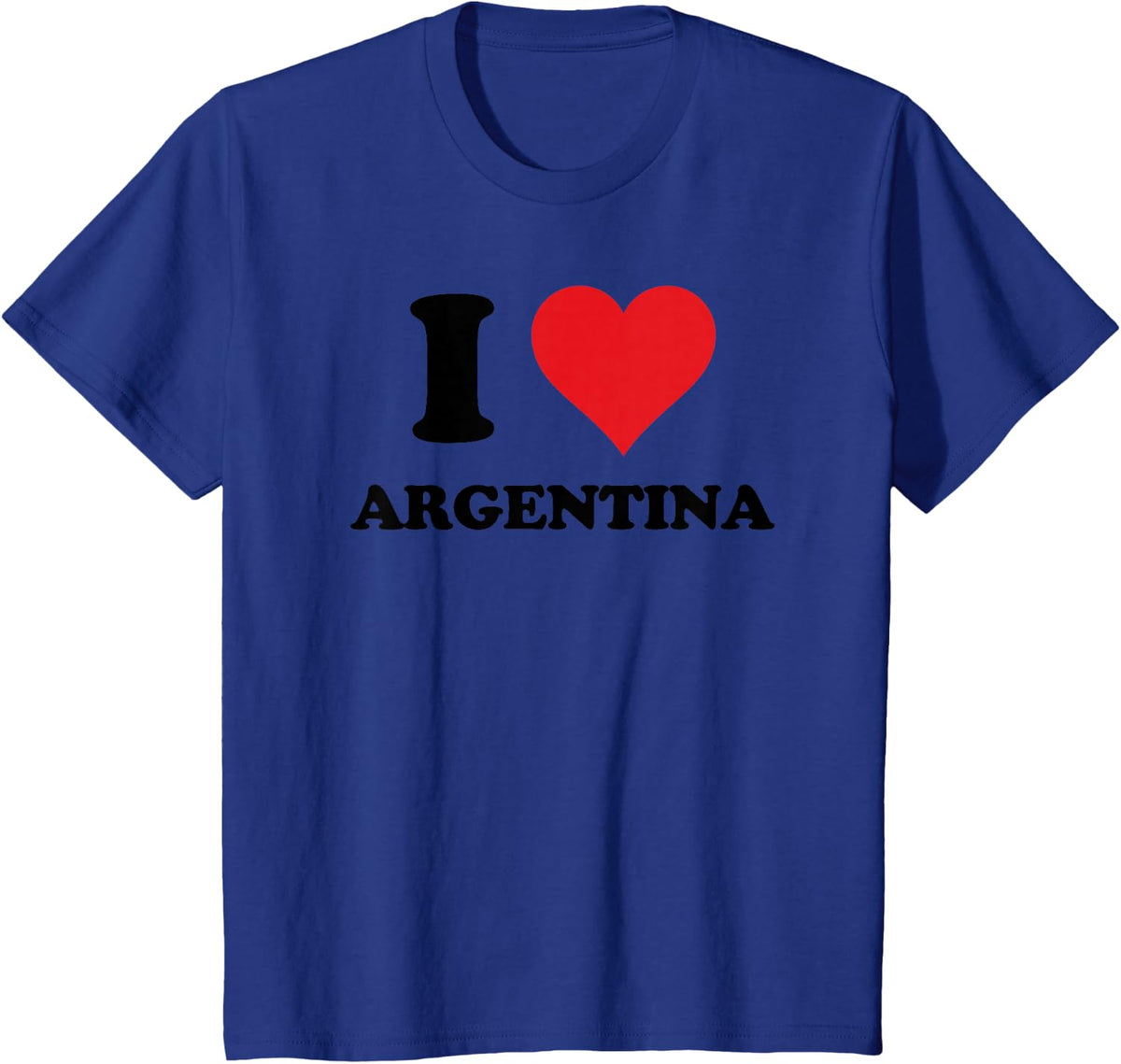 I Heart Argentina First Name I Love Personalized Stuff T-Shirt - Royal Blue