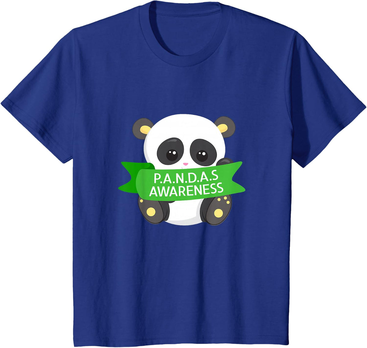 P.A.N.D.A.S Awareness Panda Design T-Shirt - Royal Blue