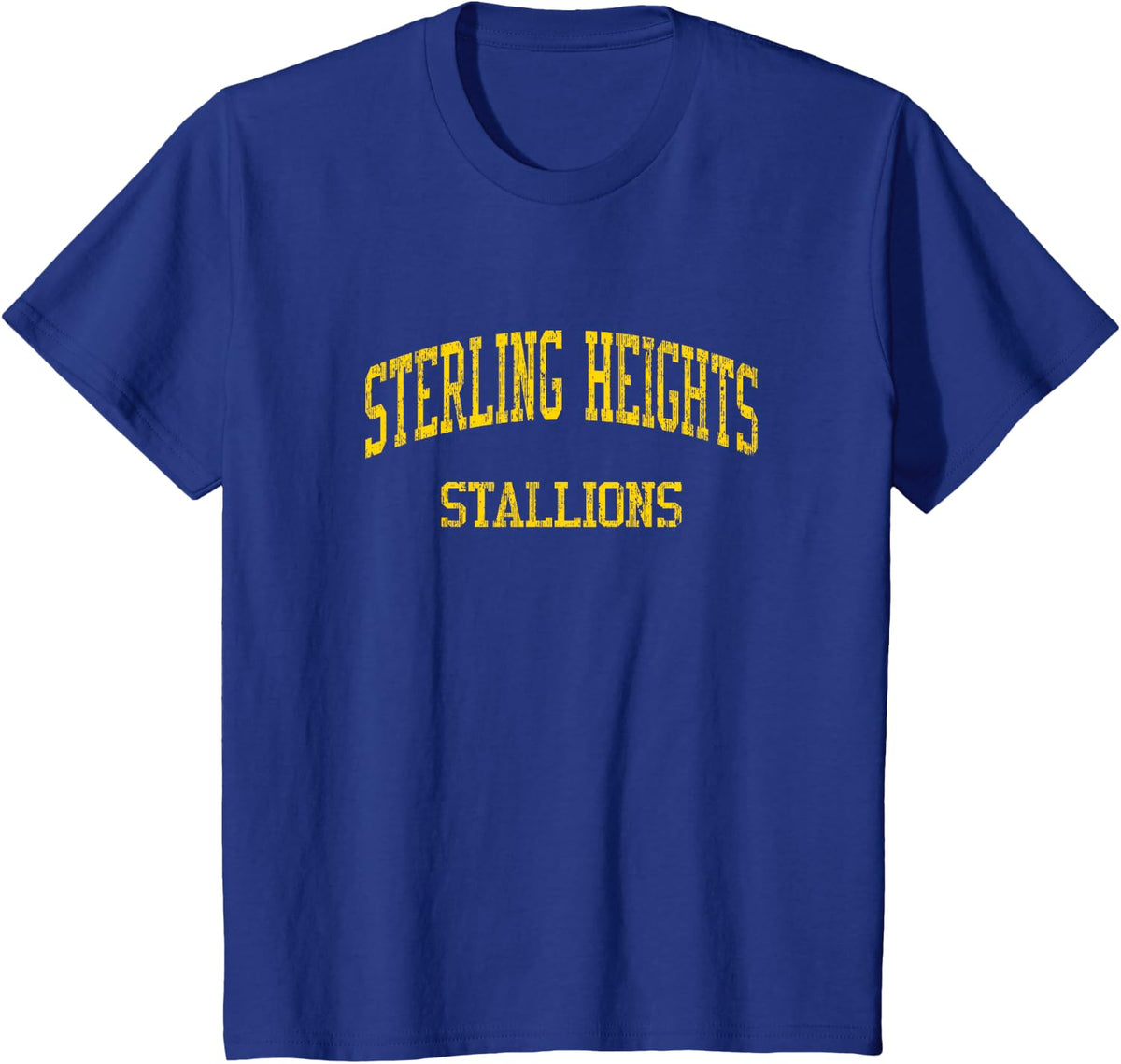 Sterling Heights High School HS Sterling Heights MI Vintage T-Shirt - Royal Blue