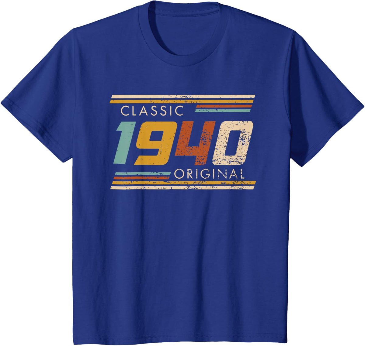 1940 Classic Original Vintage Birthday Est Edition T-Shirt - Royal Blue