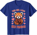 Red Pandas Funny Red Panda T-Shirt - Royal Blue