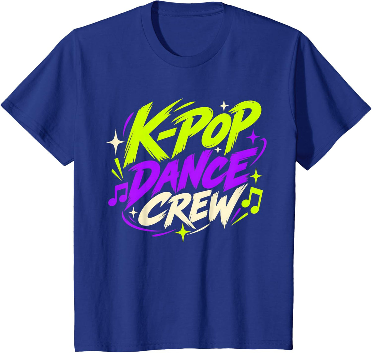 K Pop Dance Crew Hip Hop Choreography Music T-Shirt - Royal Blue