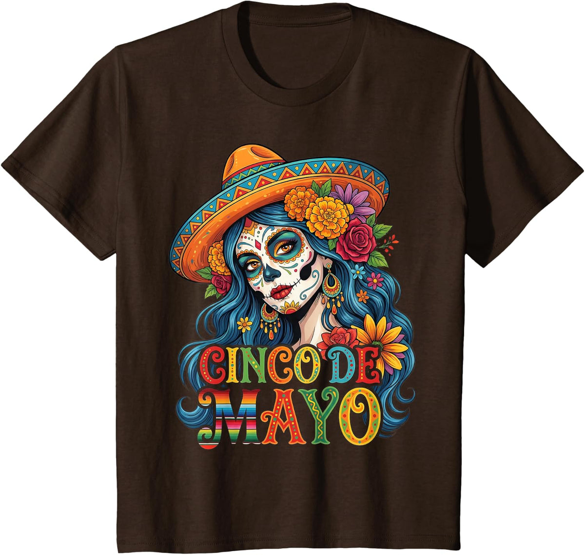 Cinco De Mayo Mexican Fiesta 5 De Mayo T-Shirt - Brown