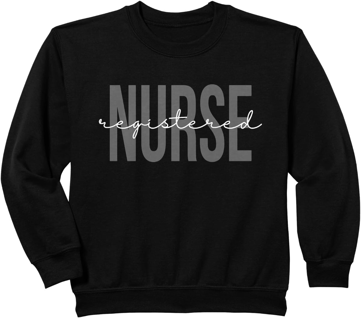 Registered Nurse RN Emergency Room Nurse Sweatshirt - Black