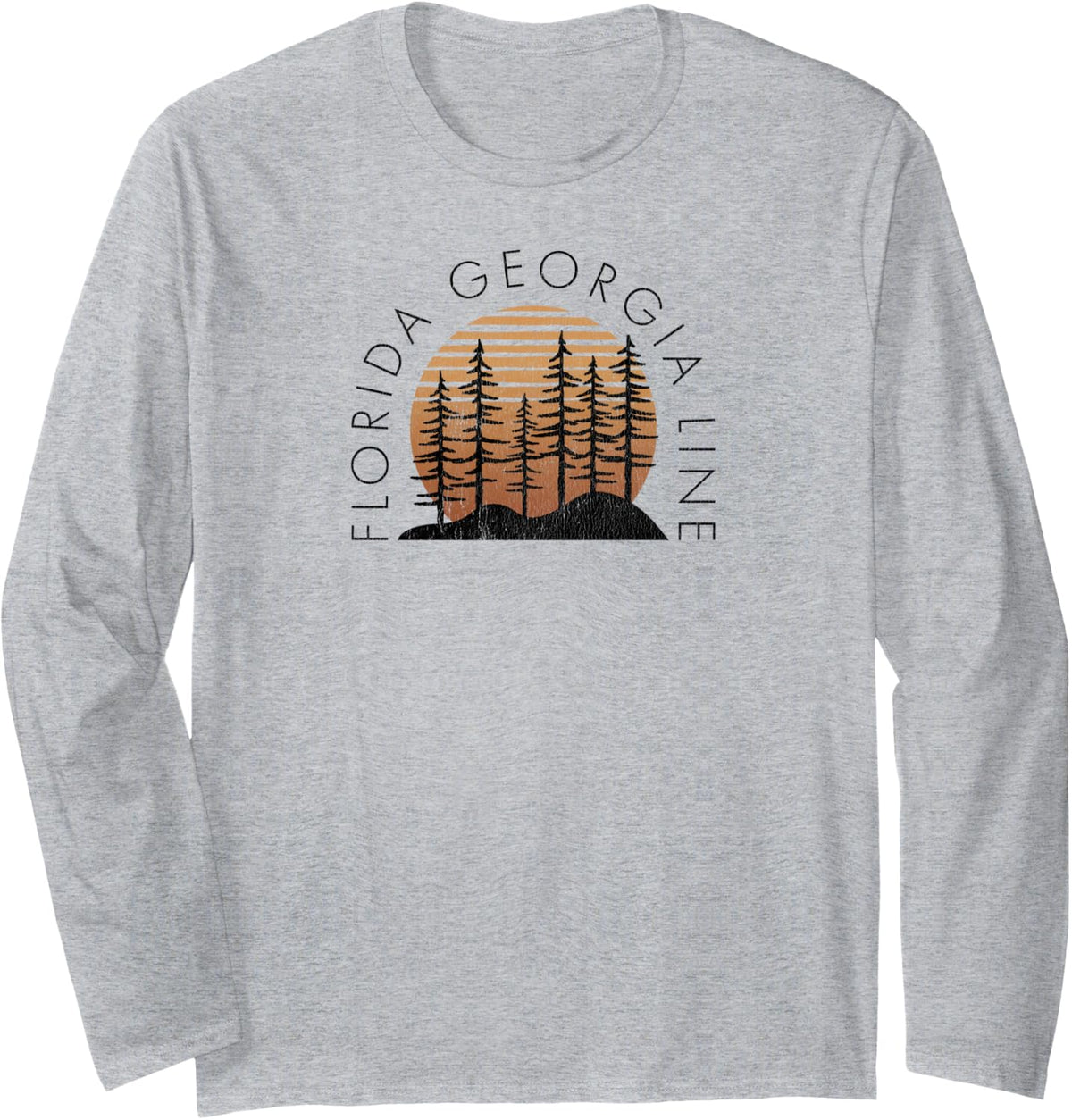 Florida Georgia Line - Countryside Long Sleeve T-Shirt - Adult Unisex Heather Grey