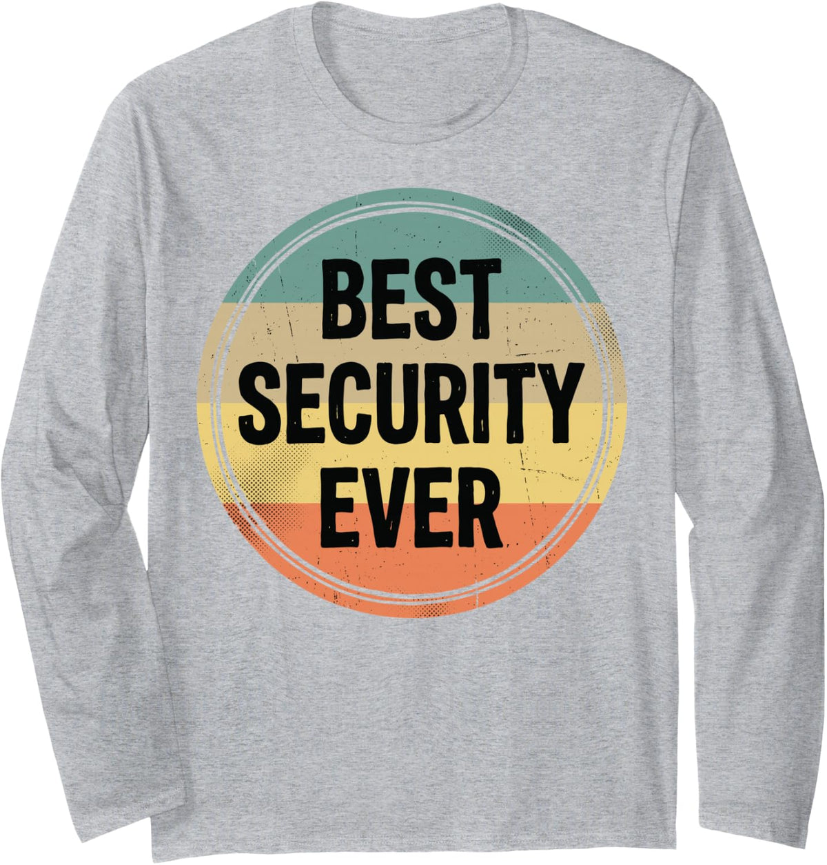 Best Cyber Security Ever Cybersecurity IT Network Tech Tee Long Sleeve T-Shirt - Adult Unisex Heather Grey