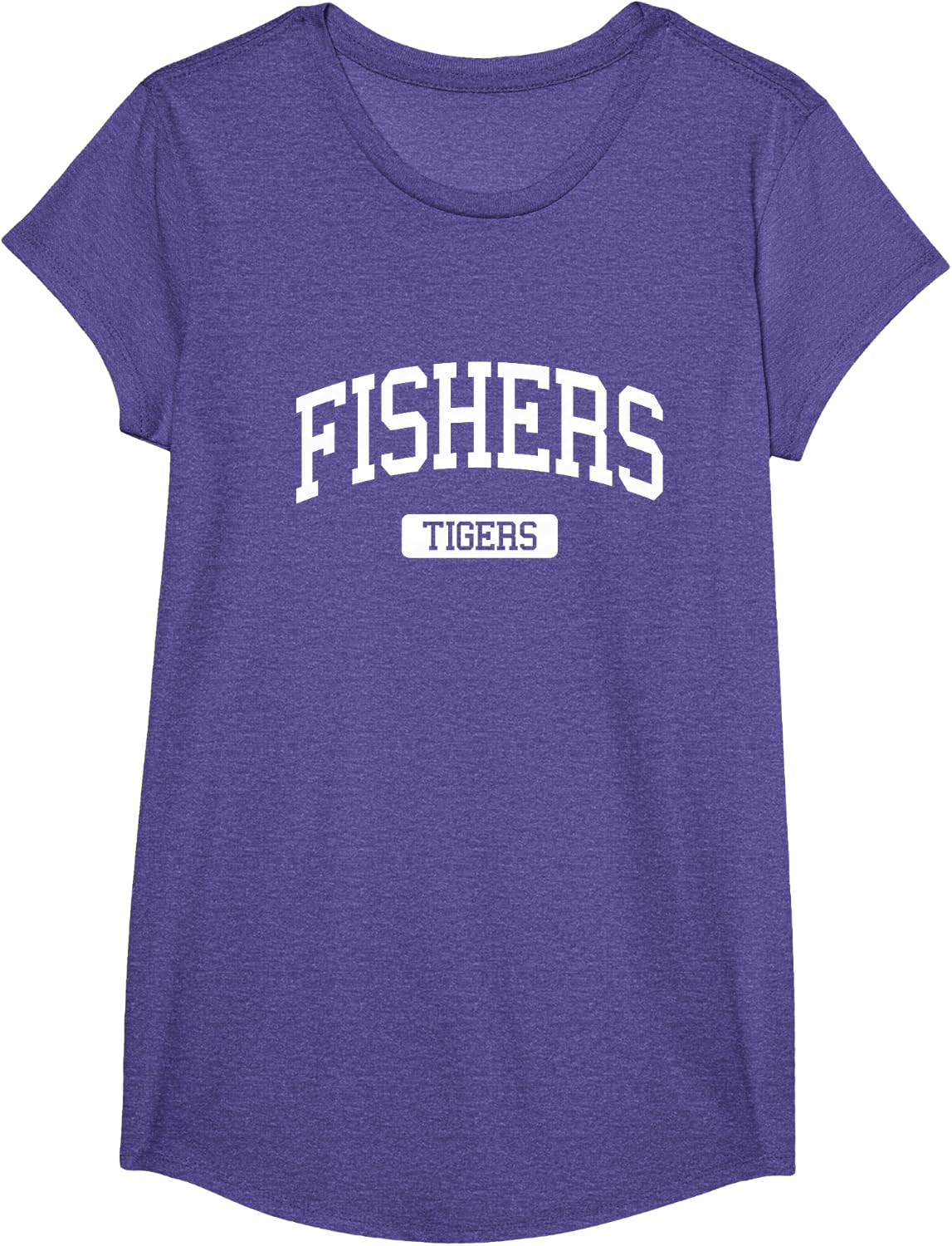 Fishers High School HS Fishers in Varsity Sports T-Shirt - Girls Purple Heather