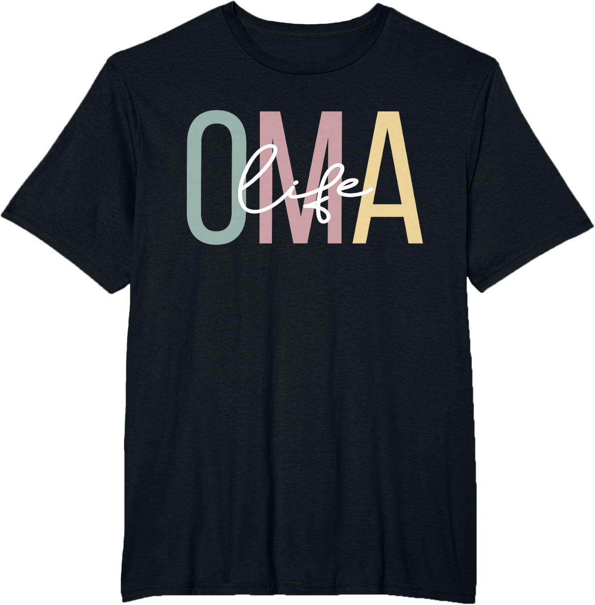 Oma Life Oma Grandma Boho Oma Grandmother T-Shirt - Black