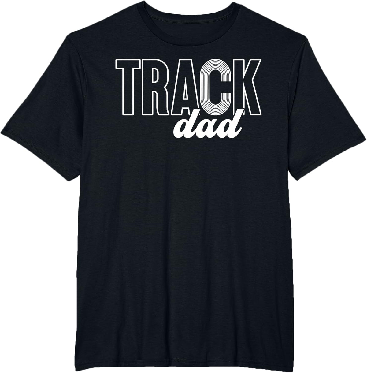 Track Dad of A Track and Field Athlete Dad Track Father T-Shirt - Black
