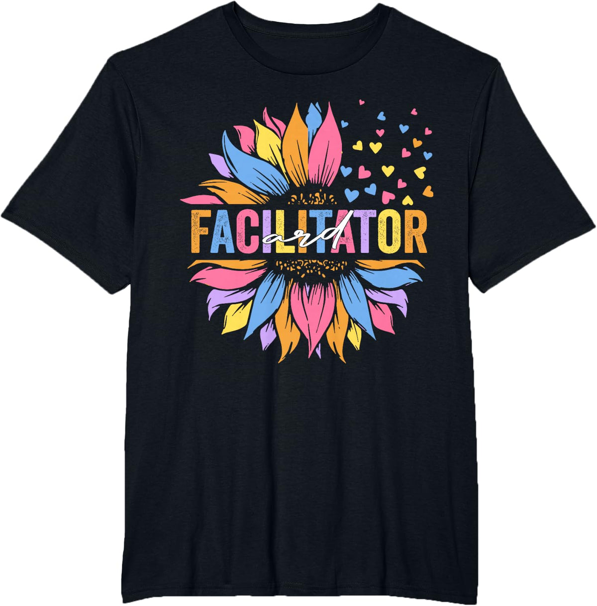 ARD Facilitator Special Education Sunflower T-Shirt Tee for Teachers Women Men - Black