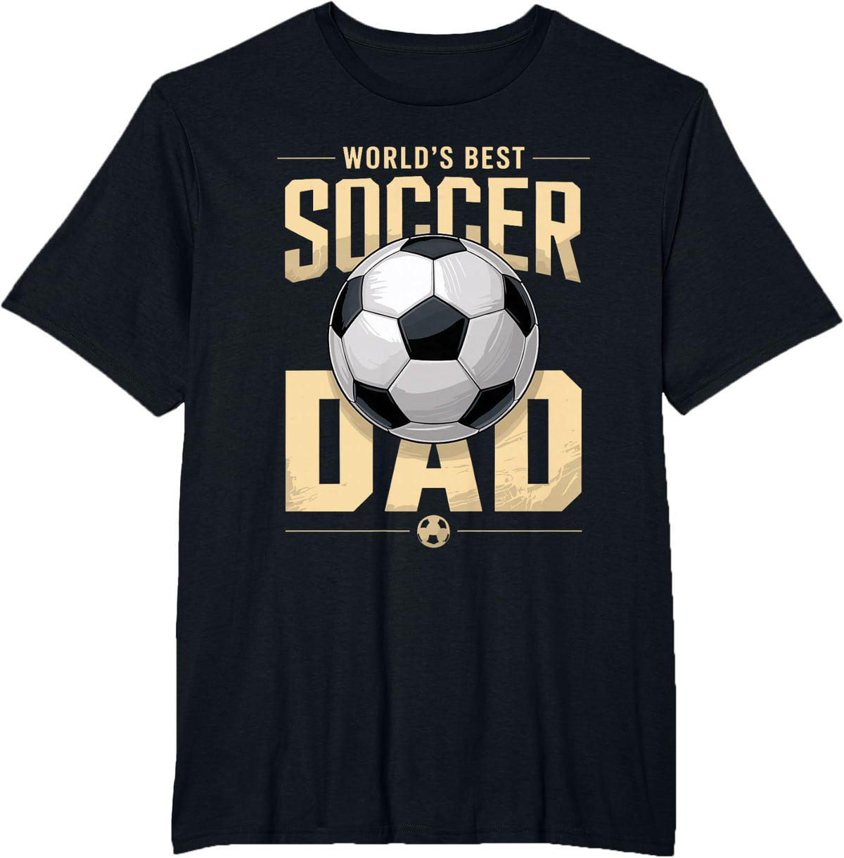 World's Best Soccer Dad T-Shirt - Black