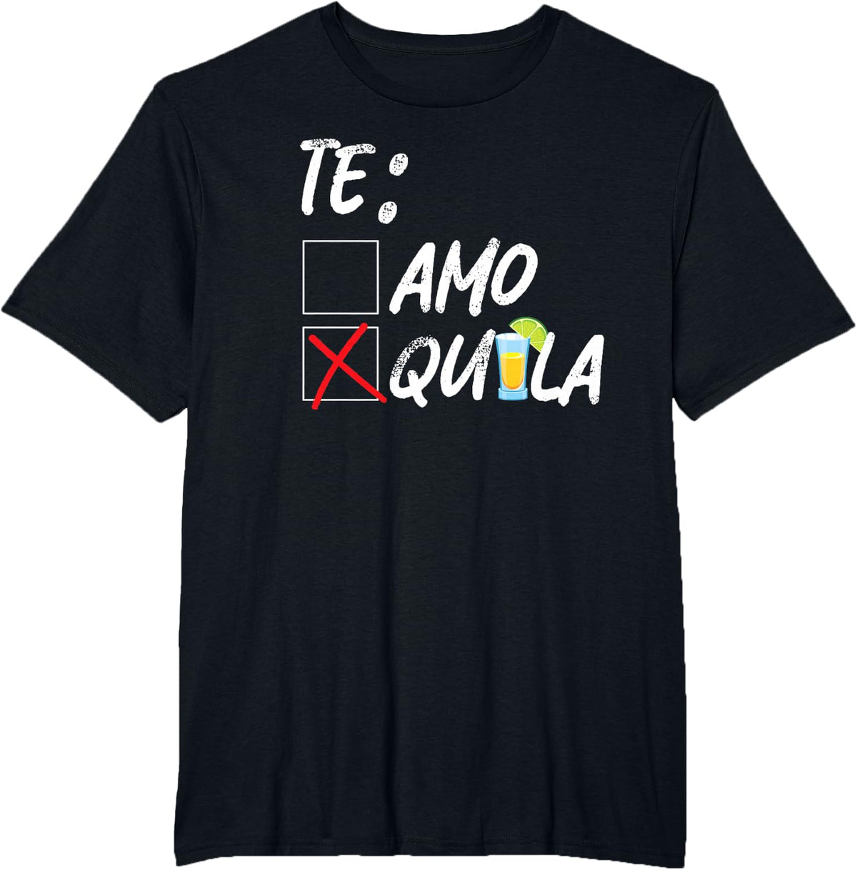 Cinco De Mayo Tequila Lime Te Amo T-Shirt - Black