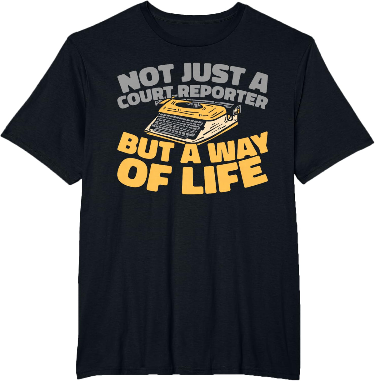 Court Documentation Legal Transcription - Court Reporter T-Shirt - Black