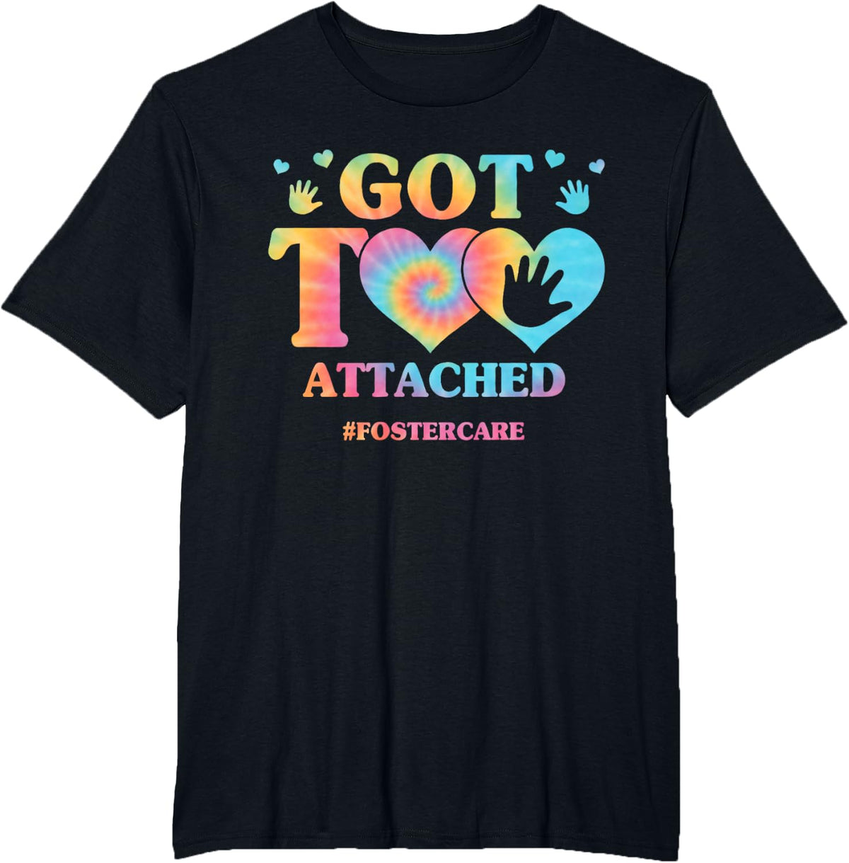 Foster Care awareness Foster mom T-Shirt - Black