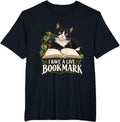 Tuxedo Cat Books Owner Feline Pet T-Shirt - Black