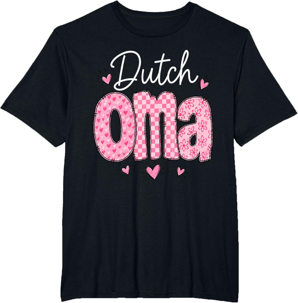 Dutch Oma Granddaughter Coquette T-Shirt - Black