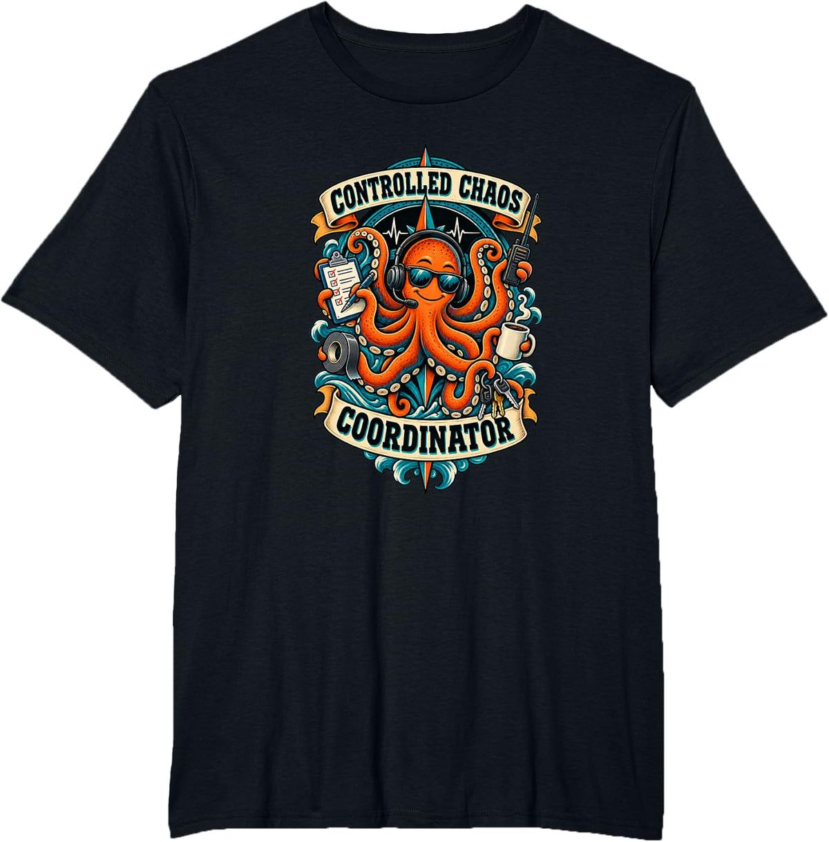 Controlled Chaos Coordinator T-Shirt - Black