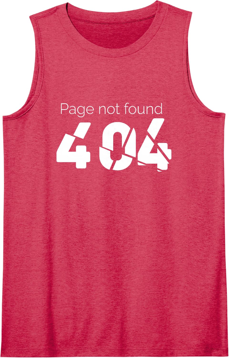 Page Not Found 404 Sleeveless Tank Top - Red