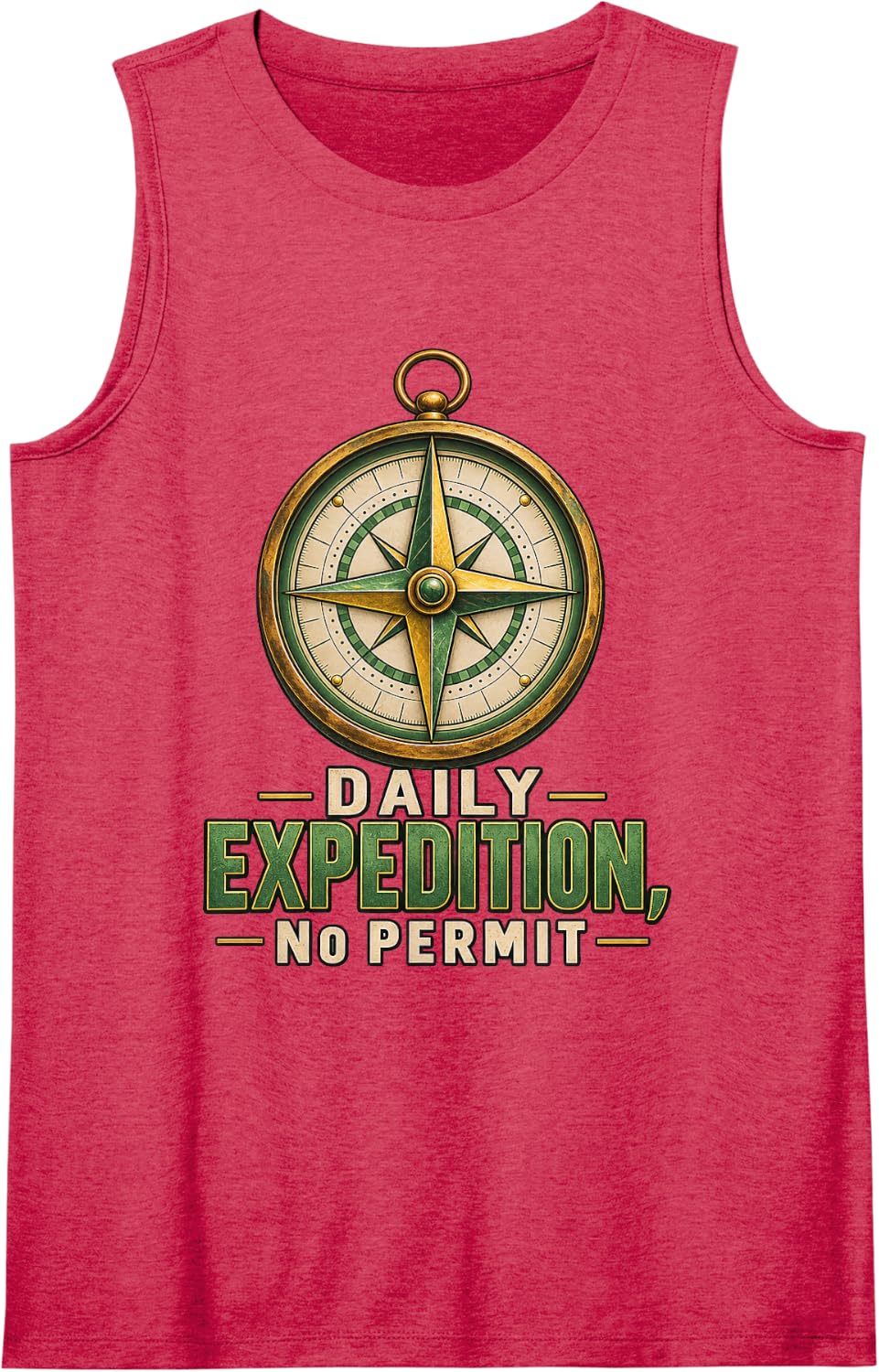 Daily Expedition, No Permit Special Education Teacher Sleeveless Tank Top - Red