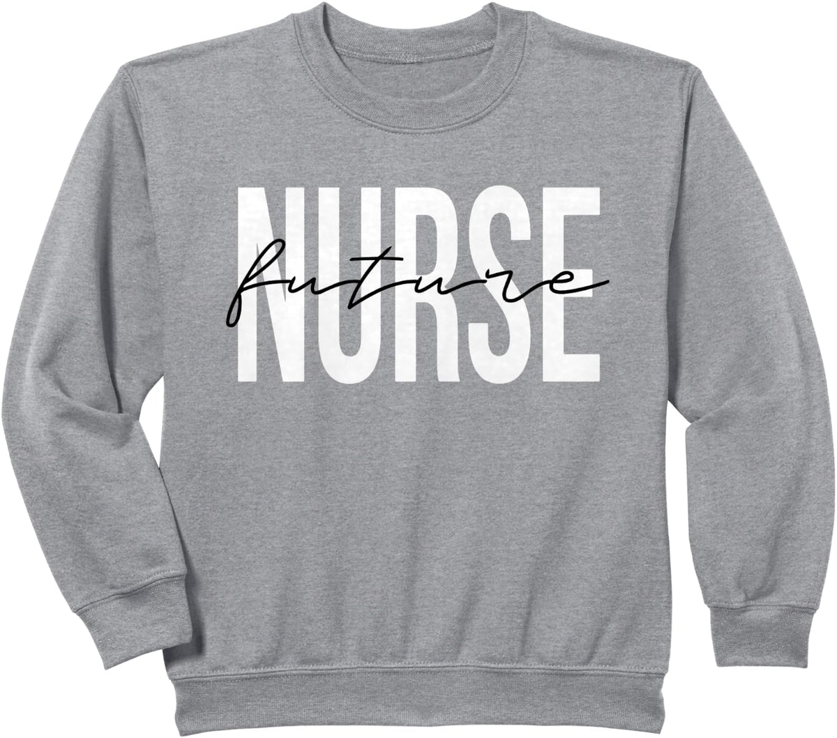 Occupational Nurse Ideas Future Nurse Registered Nurse RN Sweatshirt - Unisex Adult & Baby - Grey - Small - Classic -