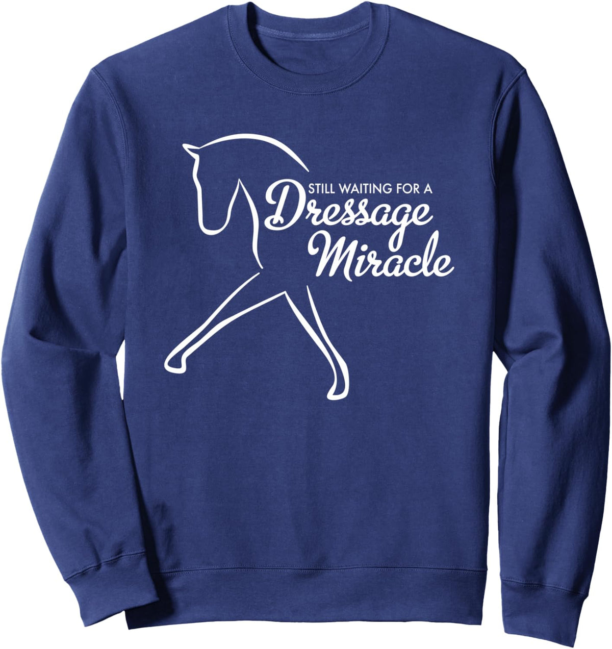 Dressage Riding Sweatshirt - Adult Unisex Navy Blue