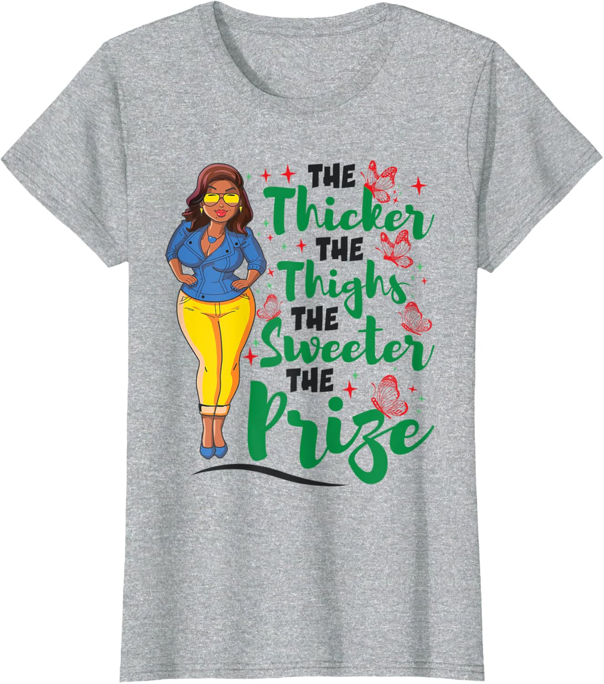 Black History Freedom Day Women Juneteenth T-Shirt - Heather Grey