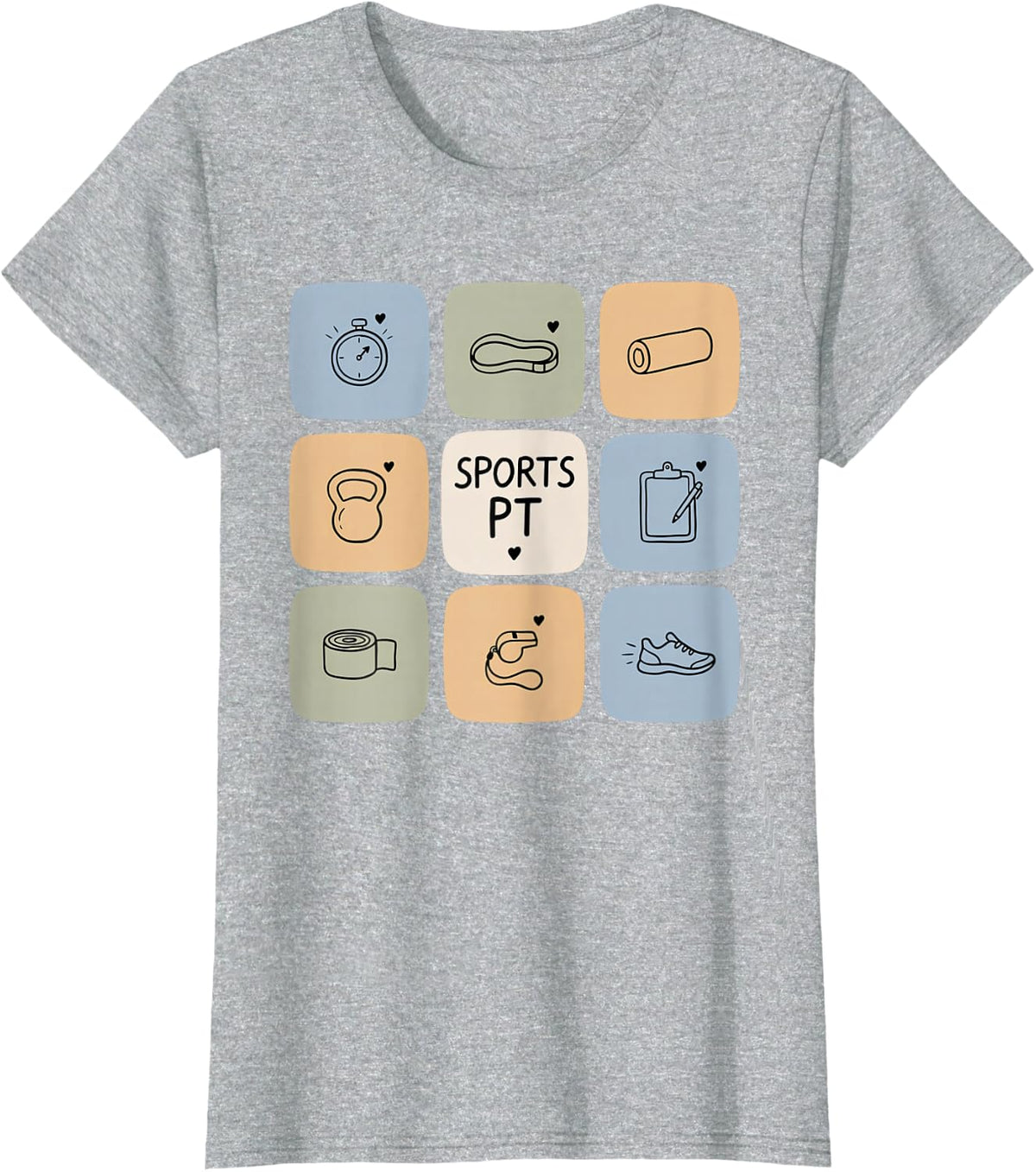 Sports Physical Therapy Athletic Rehabilitation T-Shirt - Heather Grey