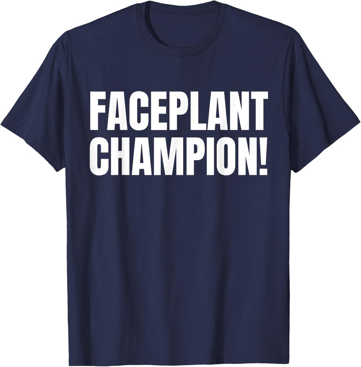 Faceplant Funny Hurdler And Racing Hurdle Runner T-Shirt - Navy Blue