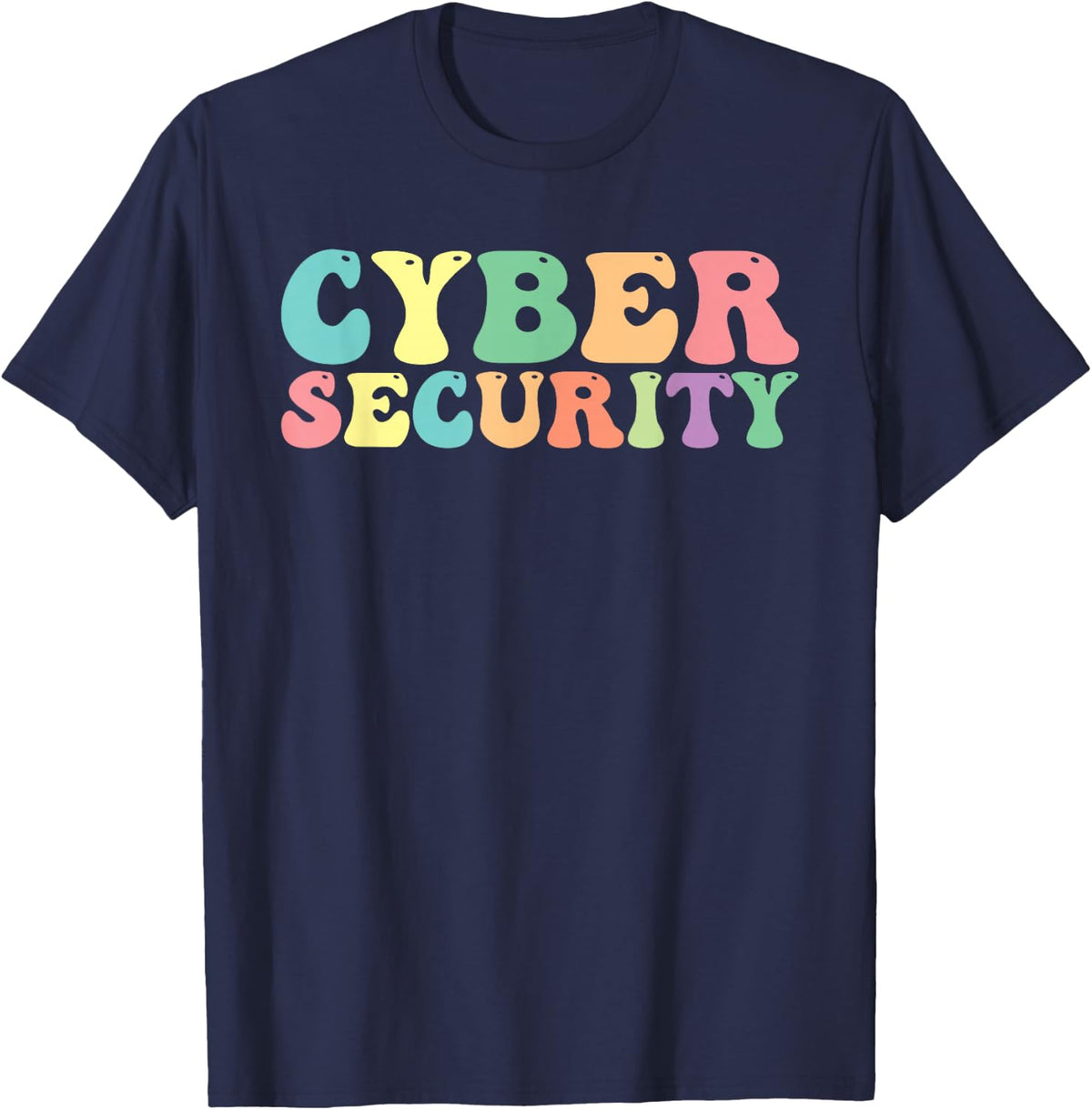 Cyber Security Cybersecurity IT Security T-Shirt - Navy Blue