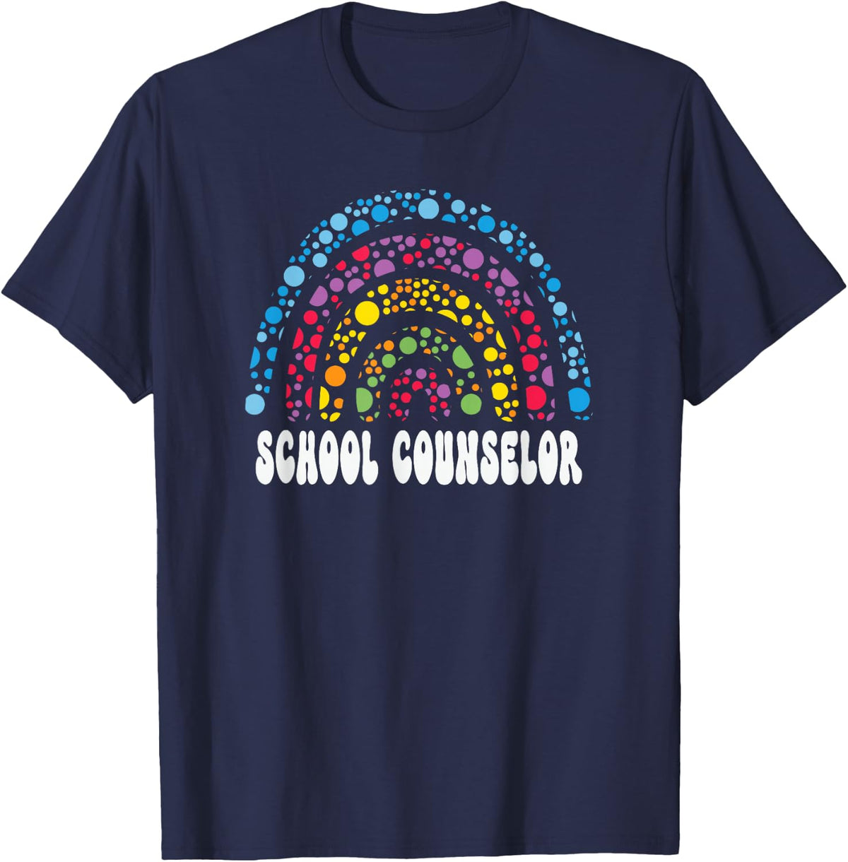 School Counselor Guidance Dot Day T-Shirt - Navy Blue