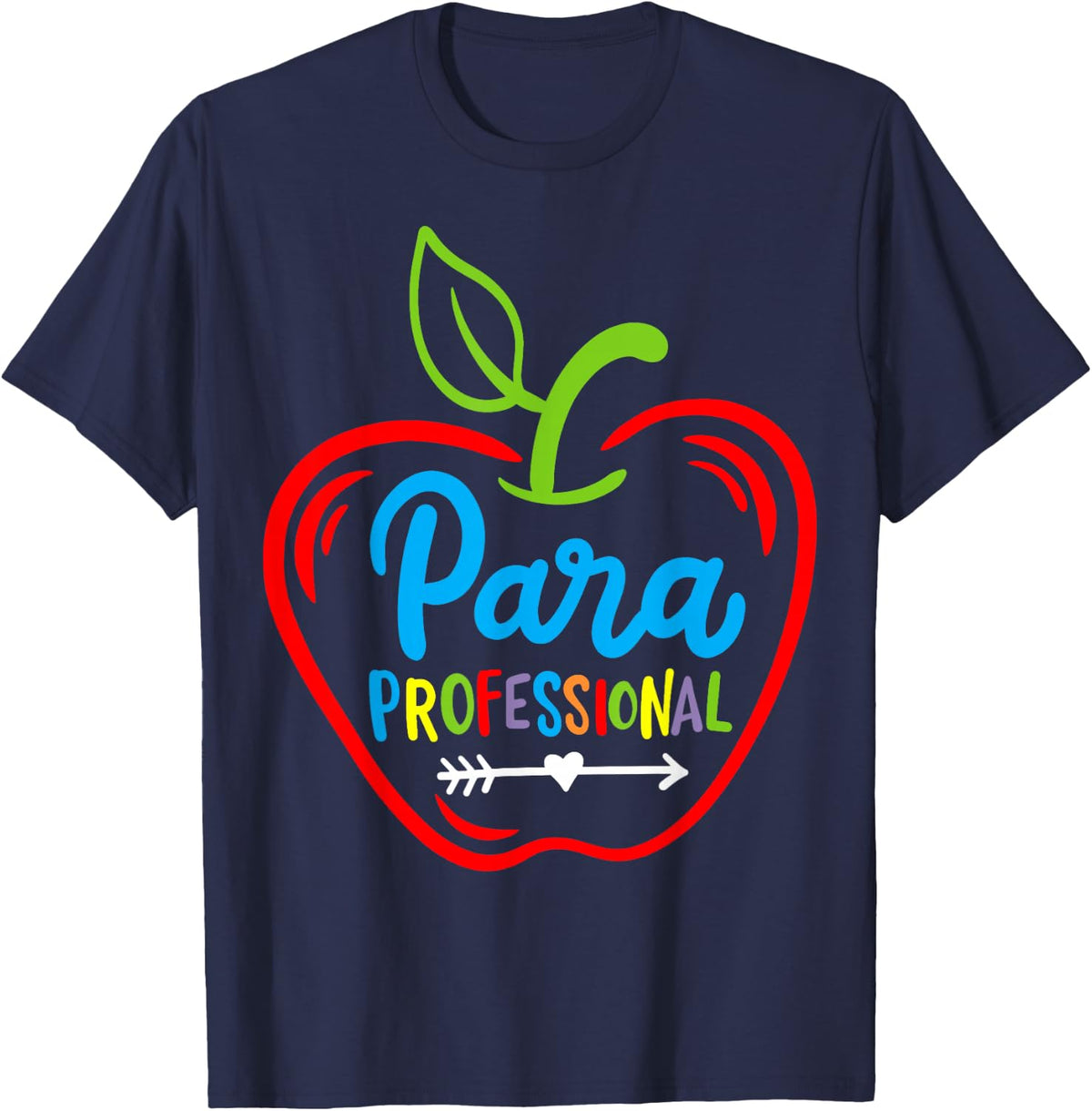 Paraprofessional Para Teacher T-Shirt - Navy Blue