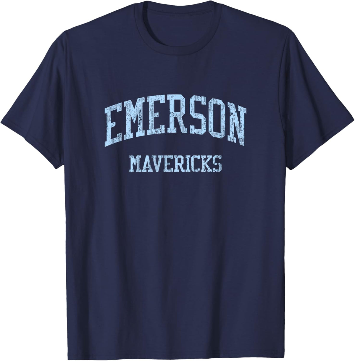 Emerson High School HS McKinney TX Vintage Sports T-Shirt - Navy Blue