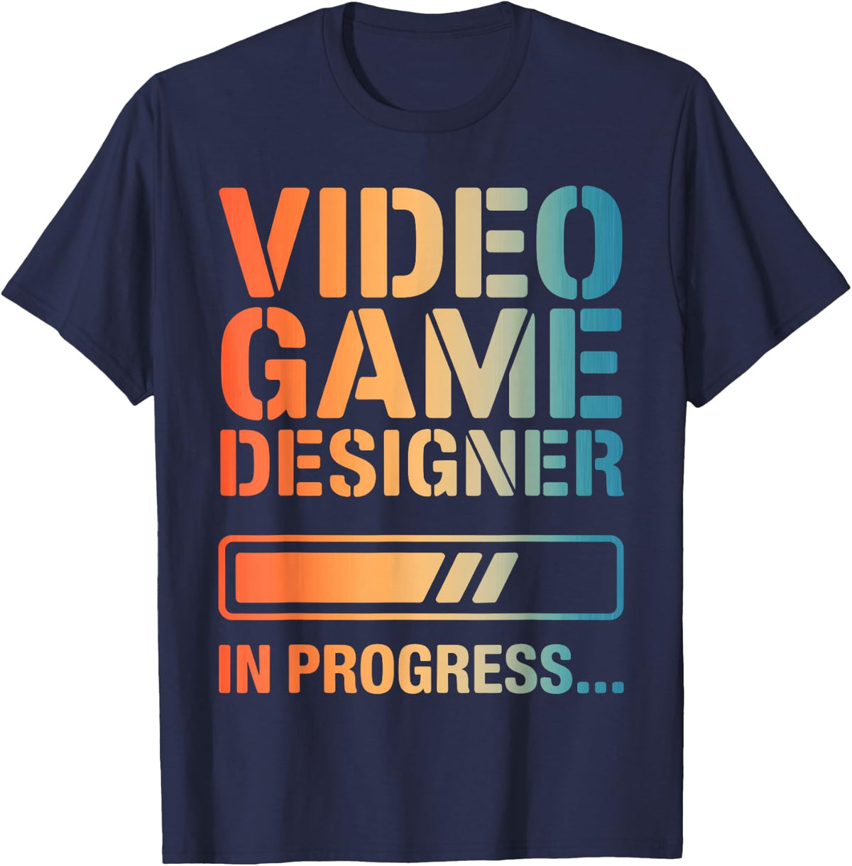 Best Game Designer Art for Men Women Video Game Developer T-Shirt - Navy Blue
