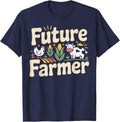 Farming Farmer Tractor Future Farmer T-Shirt - Navy Blue