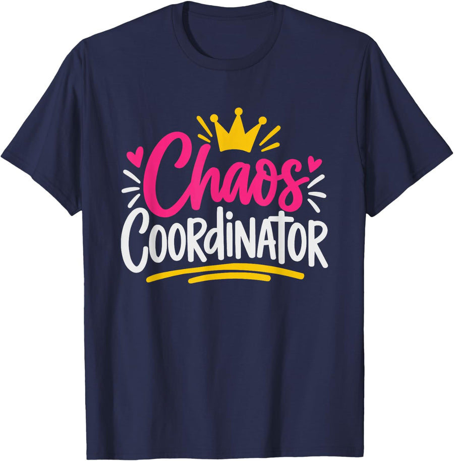 Chaos Coordinator Nurse Managing Whole Floor Shift Long T-Shirt - Navy Blue