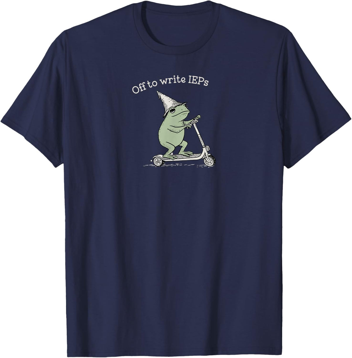 Off to Write IEPs Special Education Teacher Shirt Autism Awareness Tee T-Shirt - Navy Blue
