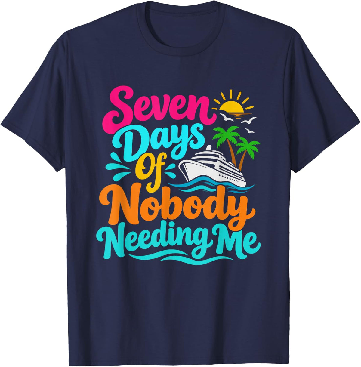 Special Education Teacher Cruise Vacation Times T-Shirt - Navy Blue