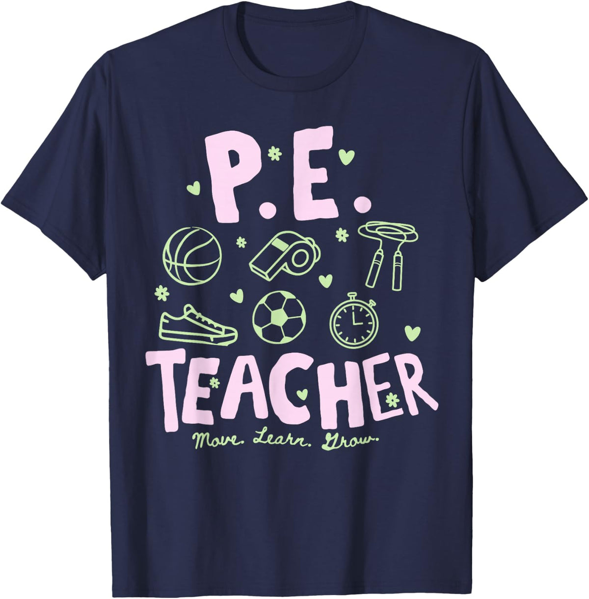 PE Teacher, Physical Education Teacher T-Shirt - Navy Blue