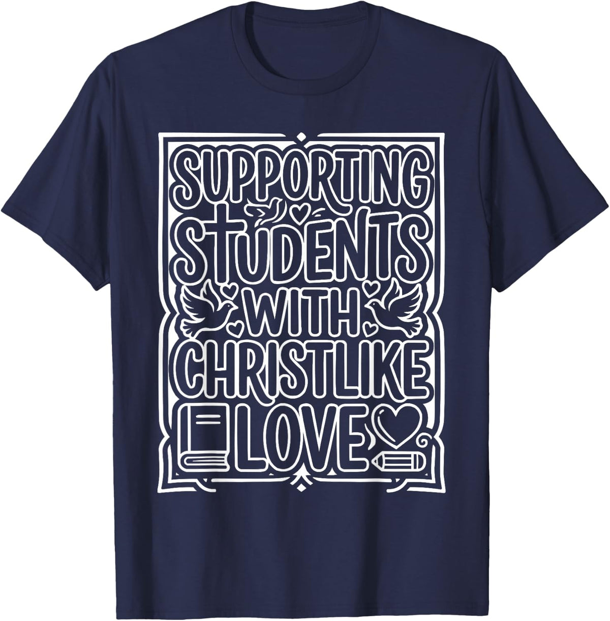 Christian Paraeducator Jesus Paraprofessional Educator T-Shirt - Navy Blue