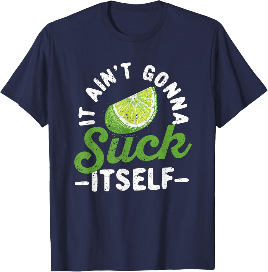 It Ain't Gonna Suck Itself Mariachi Funny Cinco De Mayo T-Shirt - Navy Blue