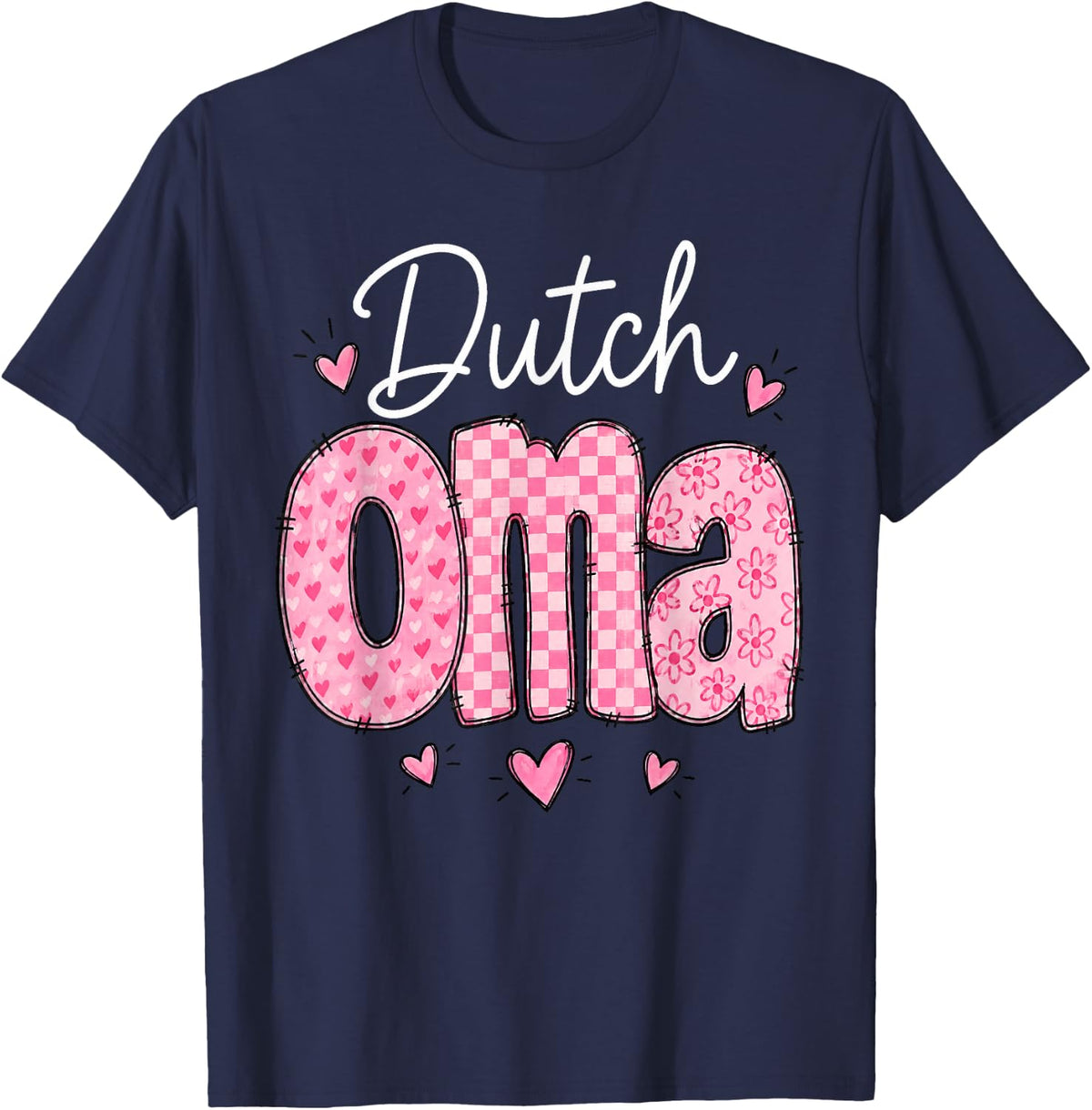 Dutch Oma Granddaughter Coquette T-Shirt - Navy Blue