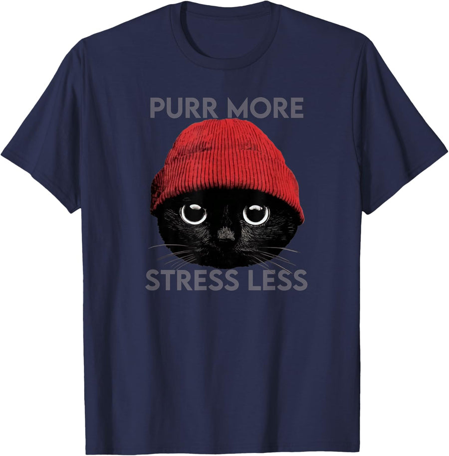 Proud Pet Parent, cat mom, dad, Grandma, Grandpa T-Shirt - Navy Blue