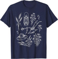 Simple Living Homestead Rustic Farm Illustration T-Shirt - Navy Blue