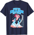 Water Dragon Sky Mode Axolotl Lover Flying Humor T-Shirt - Navy Blue