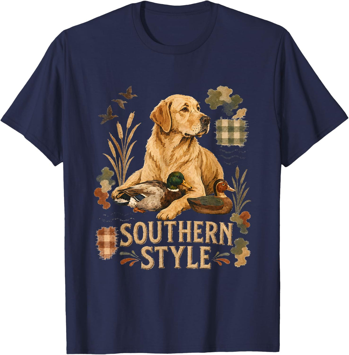 Patchwork T-Shirt - Navy Blue