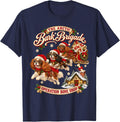Cavalier King Charles Spaniel Christmas Sleigh Family Kids T-Shirt - Navy Blue