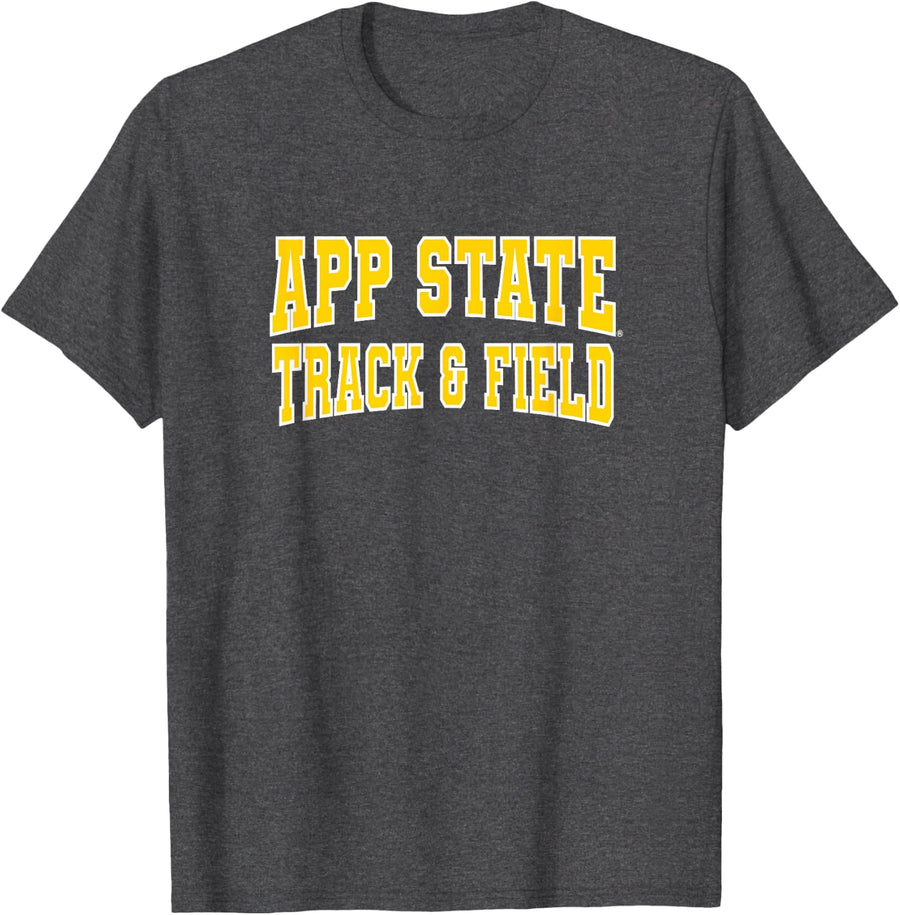 Appalachian State University Track & Field Apparel T-Shirt - Dark Heather Grey