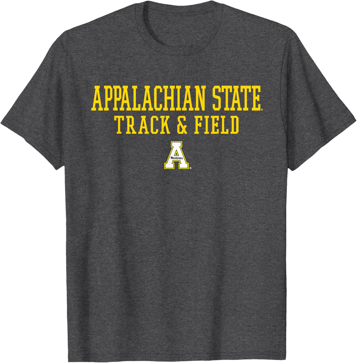 App State Mountaineers Classic Track & Field - App State T-Shirt - Dark Heather Grey