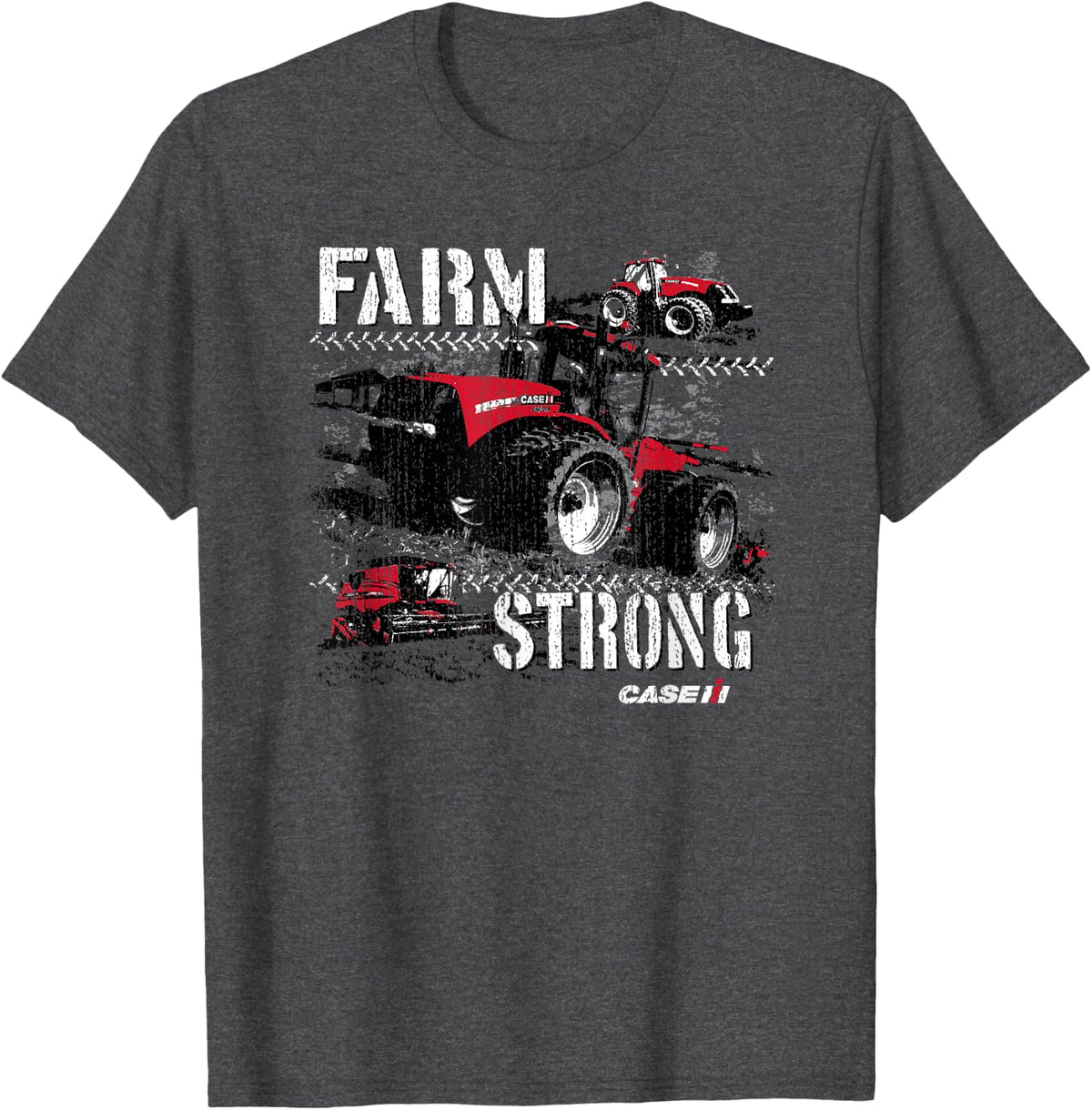 CASE IH - Farm Strong T-Shirt - Dark Heather Grey